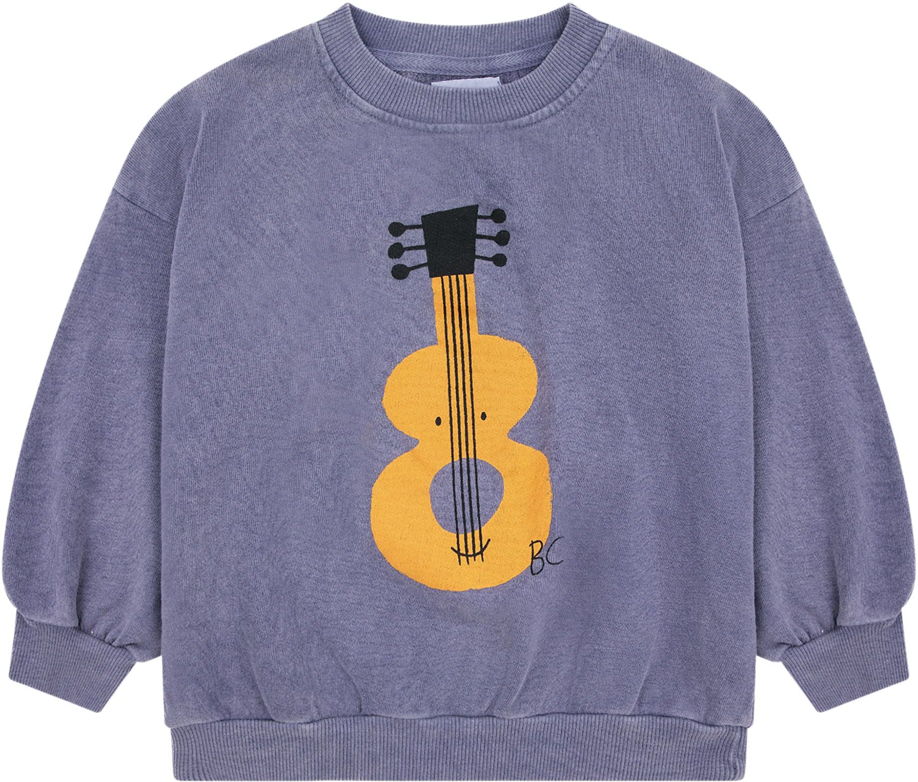 Bobo Choses Organic cotton guitar sweatshirt Blue 2/3 years Girl