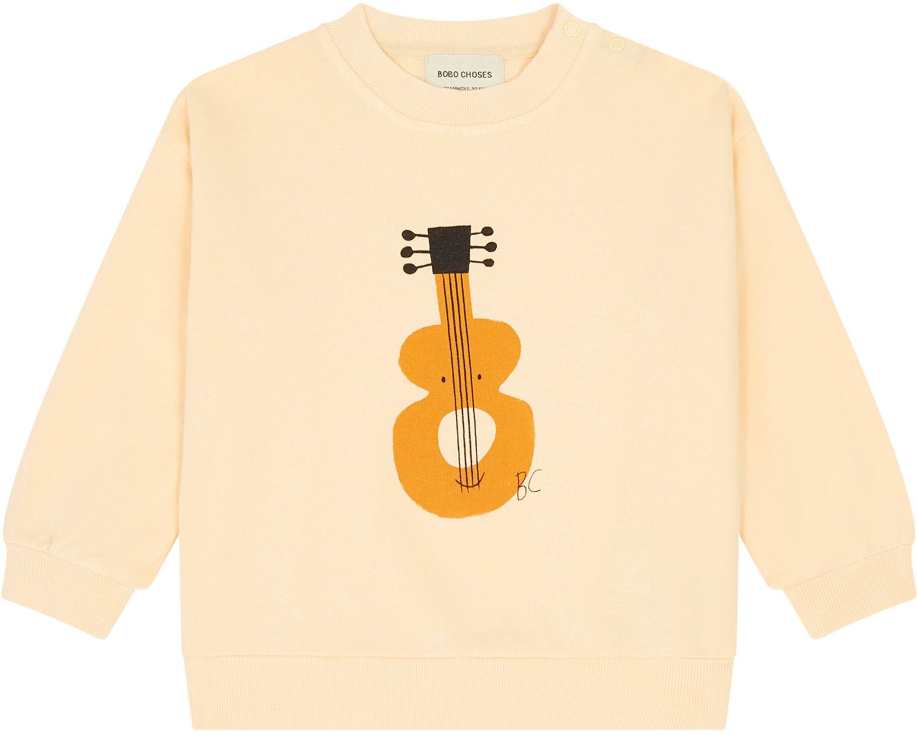 Bobo Choses Guitar sweatshirt Yellow 3 months Girl