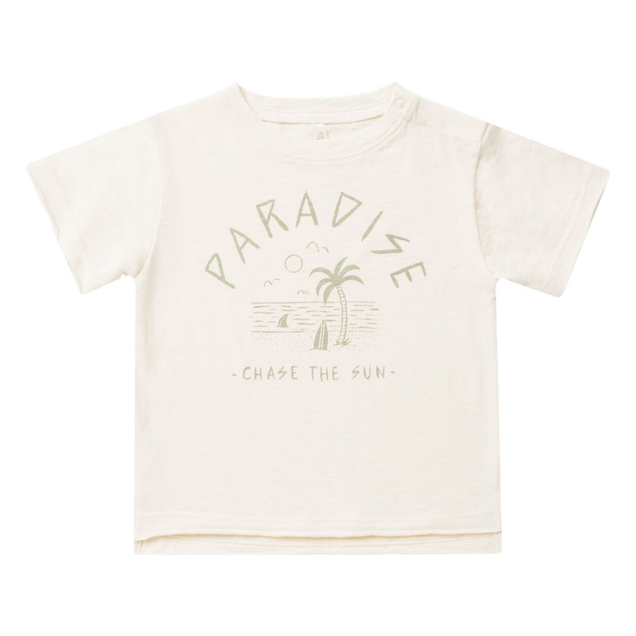 Rylee + Cru Chase the Sun T-Shirt Ivory 3/6 months Girl