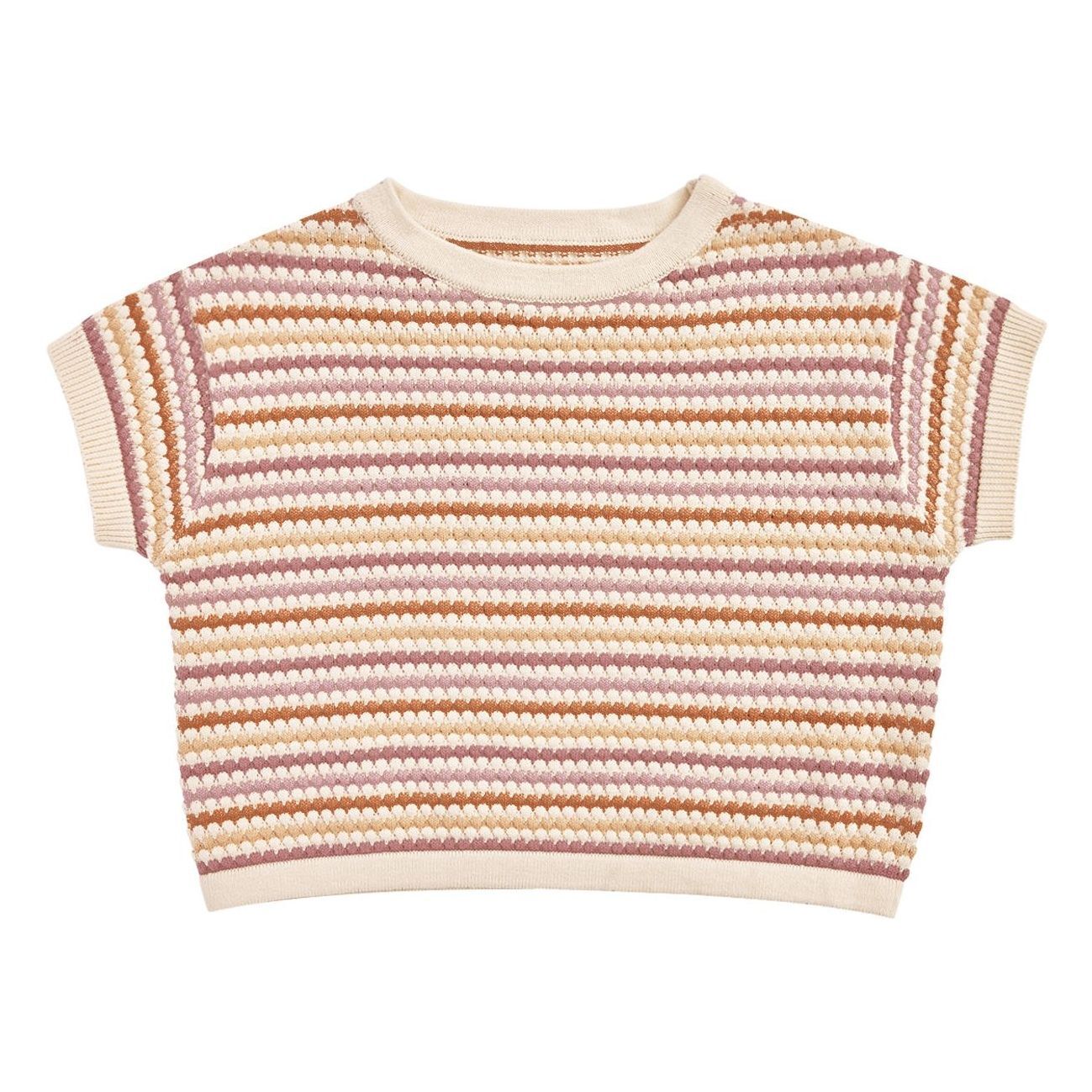 Rylee + Cru Striped Fine Knit T-Shirt Purple 12/18 months Girl