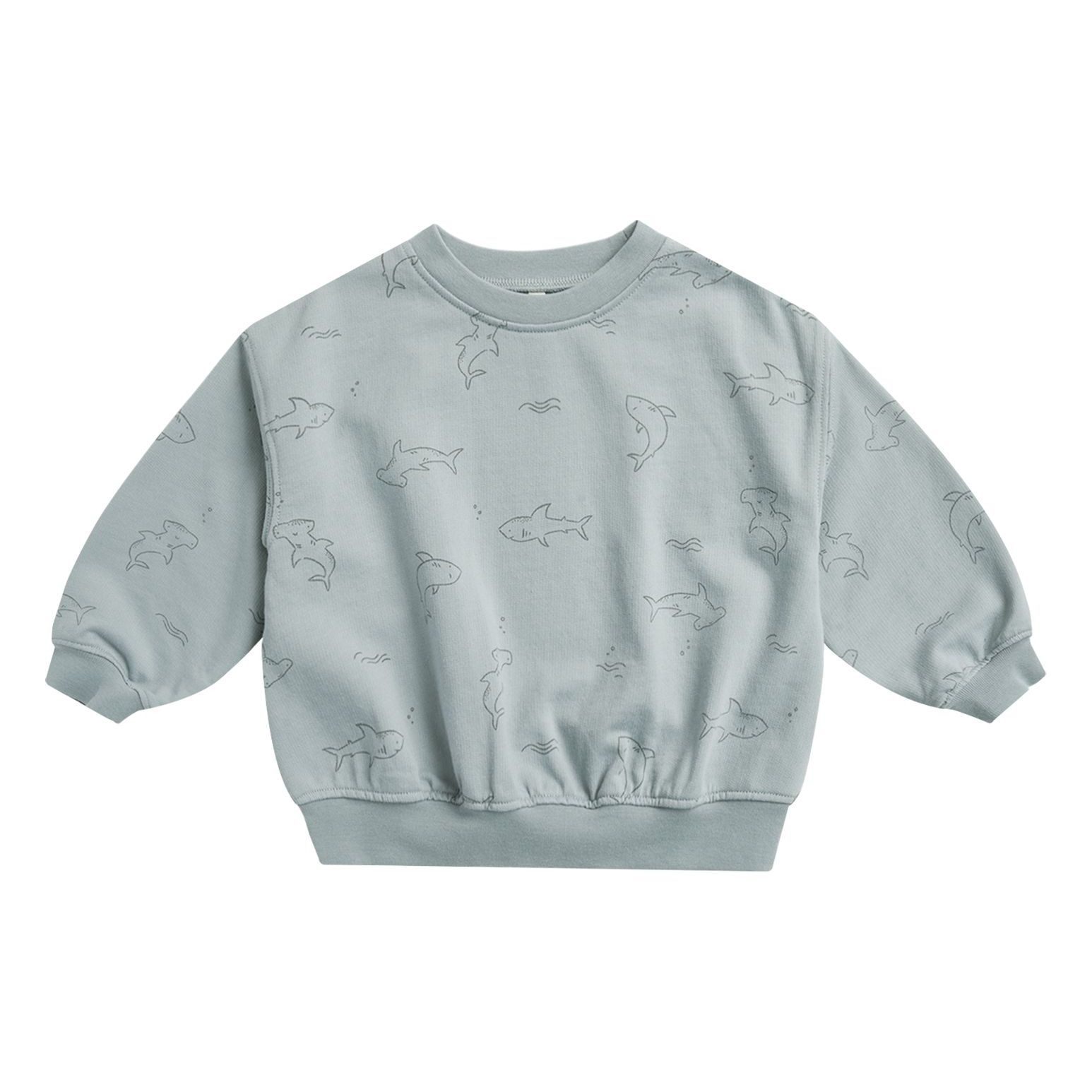 Rylee + Cru Sharks sweatshirt Blue 3/6 months Girl