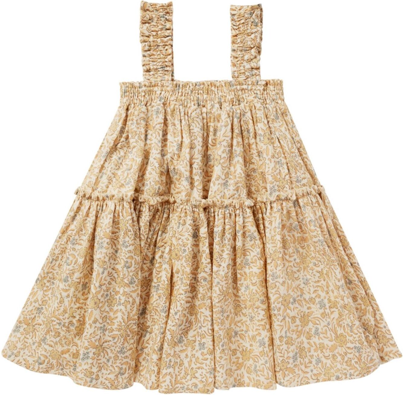 Rylee + Cru Cicily Fleurie Dress Yellow 12/18 months Girl