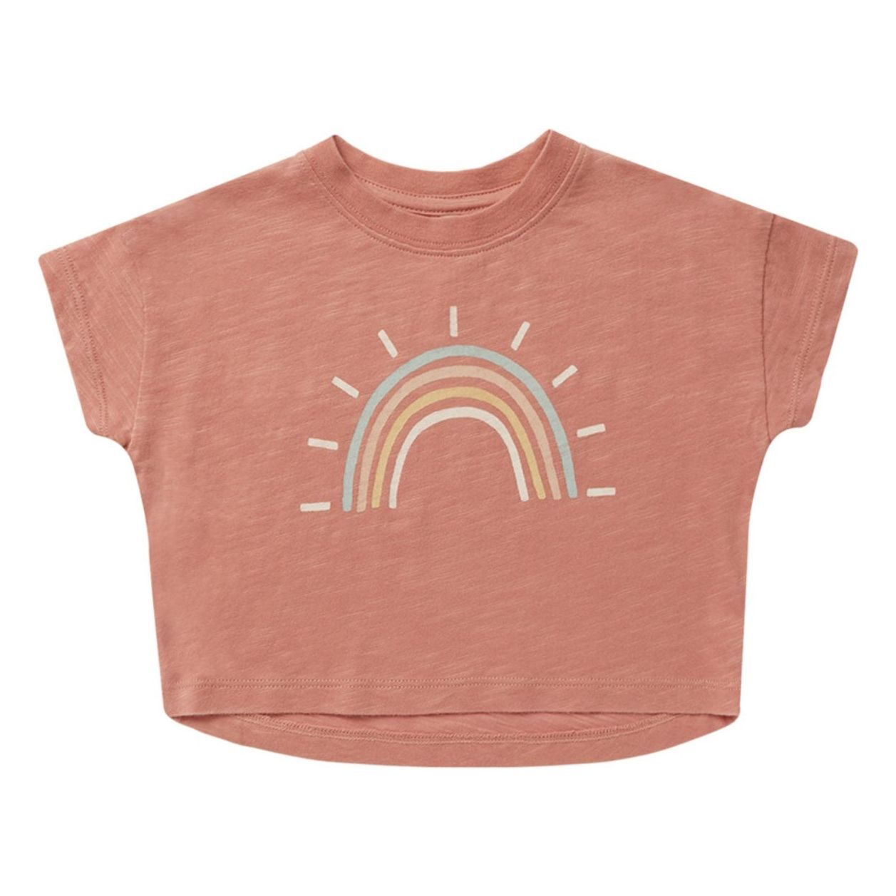 Rylee + Cru Rainbow T-Shirt Terracotta 3/6 months Girl
