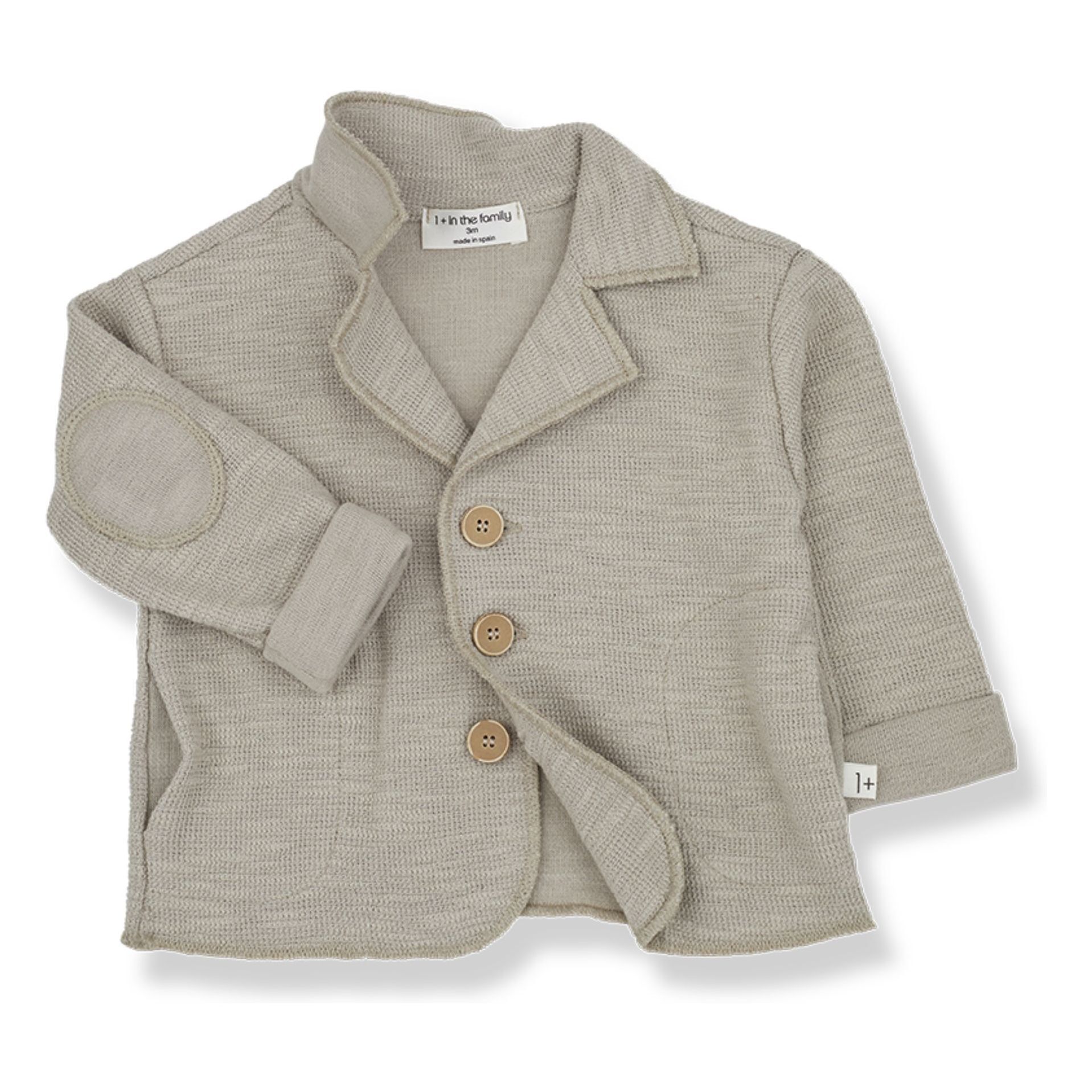 1+ in the family Sabino jacket Oatmeal 12 months Girl