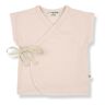 1+ in the family Mel Cache-Coeur Organic Cotton Vest Pale pink Birth Girl