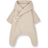 1+ in the family June Recycled Fibre Collared Jumpsuit Beige 9 months Girl