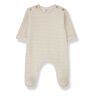 1+ in the family Porthos Recycled Fibre Striped Pyjamas Ecru 12 months Girl