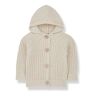 1+ in the family Ross Knitted Hooded Cardigan Ecru 6 months Girl