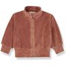 1+ in the family Ganna Velvet Roll Neck Zip Sweat Top Terracotta 6 months Girl