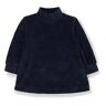 1+ in the family Rudra Velour Roll Neck Dress Navy blue 3 months Girl