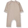 1+ in the family Laurent Recycled Fibre Striped Jumpsuit Pale pink 12 months Girl