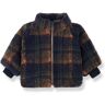 1+ in the family Epi Checked Sherpa Jacket Navy blue 12 months Girl