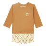 Rylee + Cru Printed Anti-UV T-Shirt + Shorts Camel 0/3 months Boy