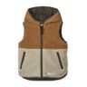 Liewood Diana Reversible Sleeveless Jacket in Recycled Materials Khaki 12 months Girl