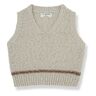 1+ in the family Favio Sleeveless Sweater Oatmeal 6 months Girl