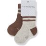 1+ in the family Rodolfo Striped Socks Chocolate 0/3 months Girl