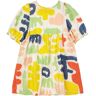 Bobo Choses Carnival Balloon Sleeve Dress Ecru 2/3 years Girl