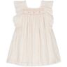 Louise Misha Martine Métallisée Dress Ecru 2 years Girl