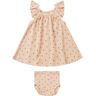 Quincy Mae Strawberry Ruffle Dress Beige pink 0/3 months Girl