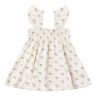 Quincy Mae Flowery Smocked Dress Ecru 0/3 months Girl