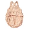 Quincy Mae Penny Vichy romper Apricot 0/3 months Girl