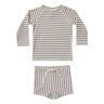 Quincy Mae Striped UV Protection T-Shirt and Swim Shorts Blue 0/3 months Boy