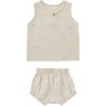 Rylee + Cru Top and Bloomer Turtles Oatmeal 3/6 months Girl