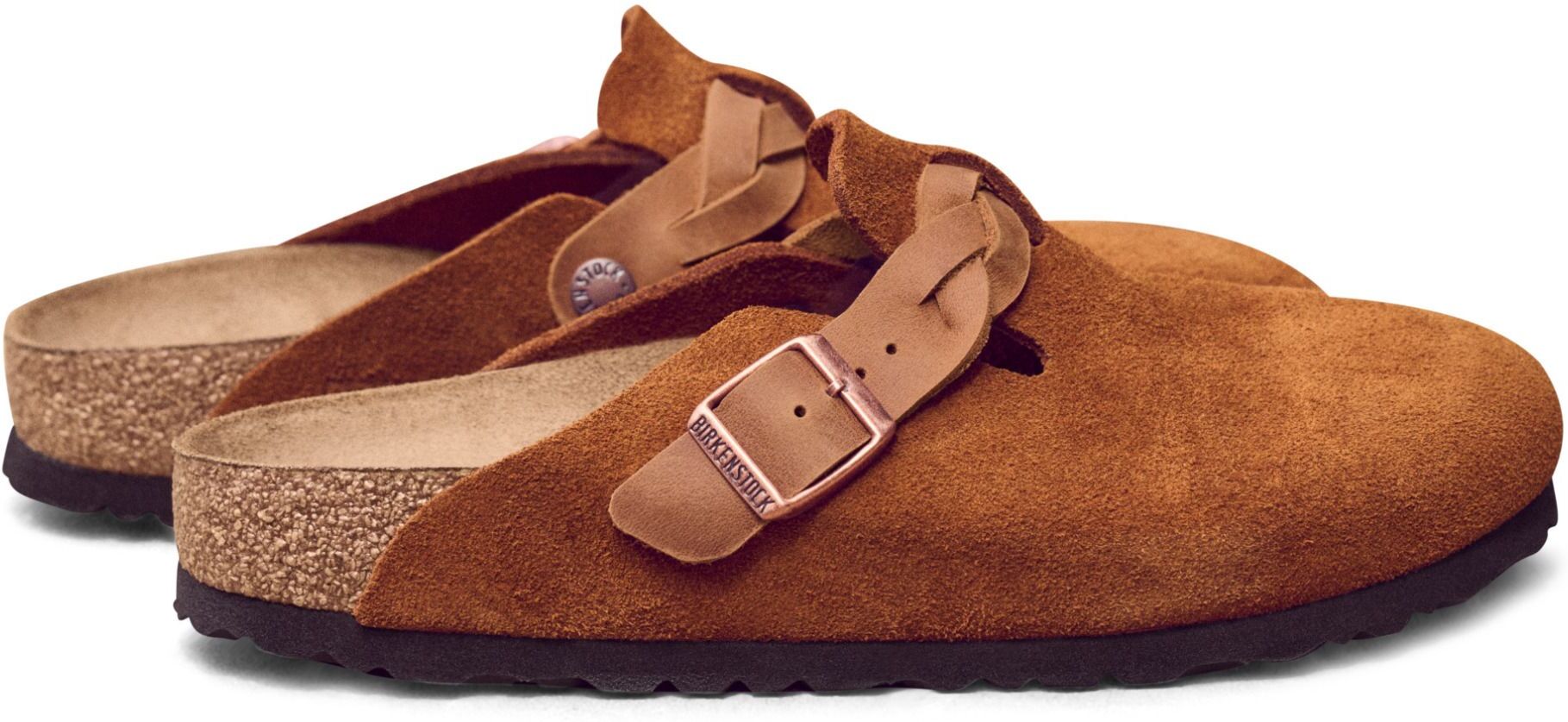 BIRKENSTOCK Boston Braided Clogs Narrow Mink 36EU Women