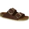 BIRKENSTOCK Arizona Big Buckle Leather Sandals - Women's Collection - Cognac 35EU Women