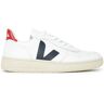 Veja V-10 Leather Lace-Up Sneakers Navy blue 36EU Women