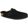 BIRKENSTOCK Boston VL Suede Clogs - Adult Collection Black 37EU Women