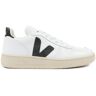 Veja V-10 Lace-Up Leather Sneakers Black 36EU Women