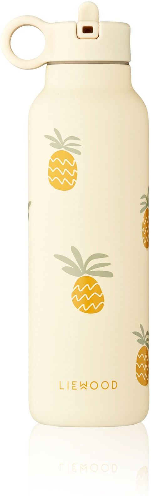 Liewood Falk stainless steel water bottle - 500 ml Pineapples/ Cloud cream one size unisex