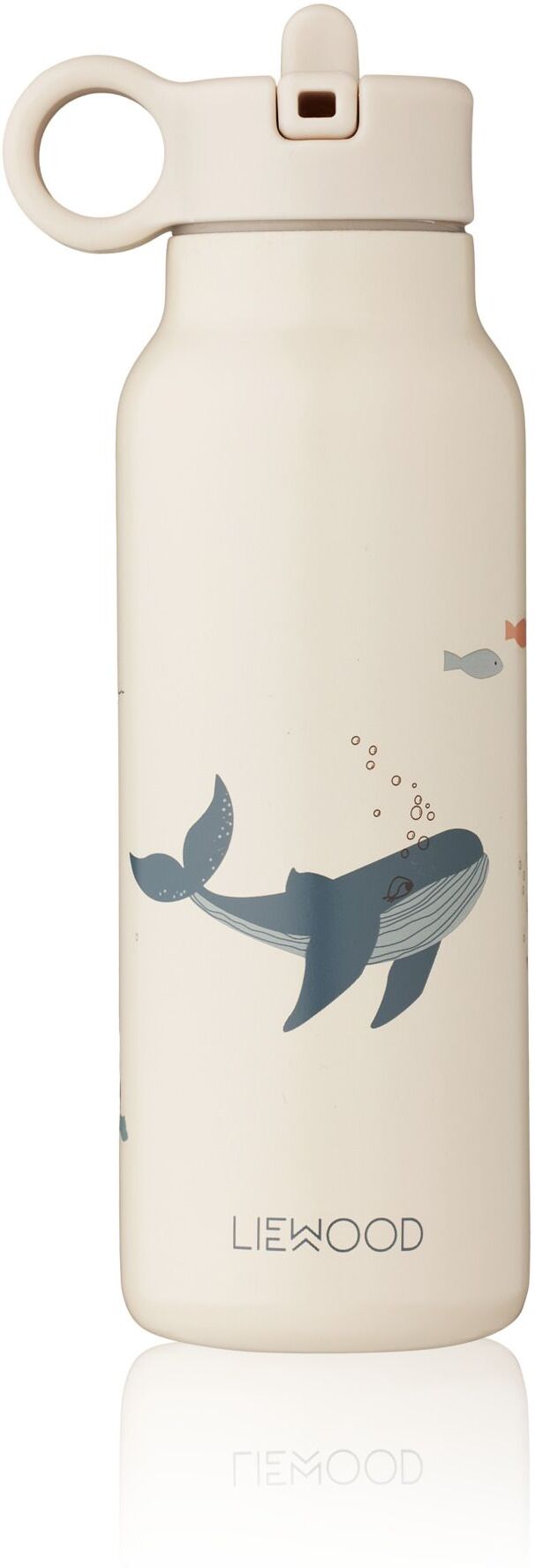 Liewood Falk stainless steel water bottle - 350 ml Sea creature/Sandy one size unisex