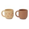 Konges Sløjd Strawberry Silicone Cups - Set of 2 Terracotta one size unisex