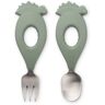 Liewood Stanley Steel Cutlery - Set of 2 Green one size unisex