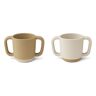 Liewood Alicia Silicone Learning Cups - Set of 2 Brown one size unisex