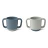 Liewood Alicia Silicone Learning Cups - Set of 2 Blue one size unisex