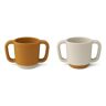 Liewood Alicia Silicone Learning Cups - Set of 2 Caramel one size unisex