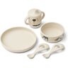 Liewood Ryle silicone crockery set All together/Sandy one size unisex