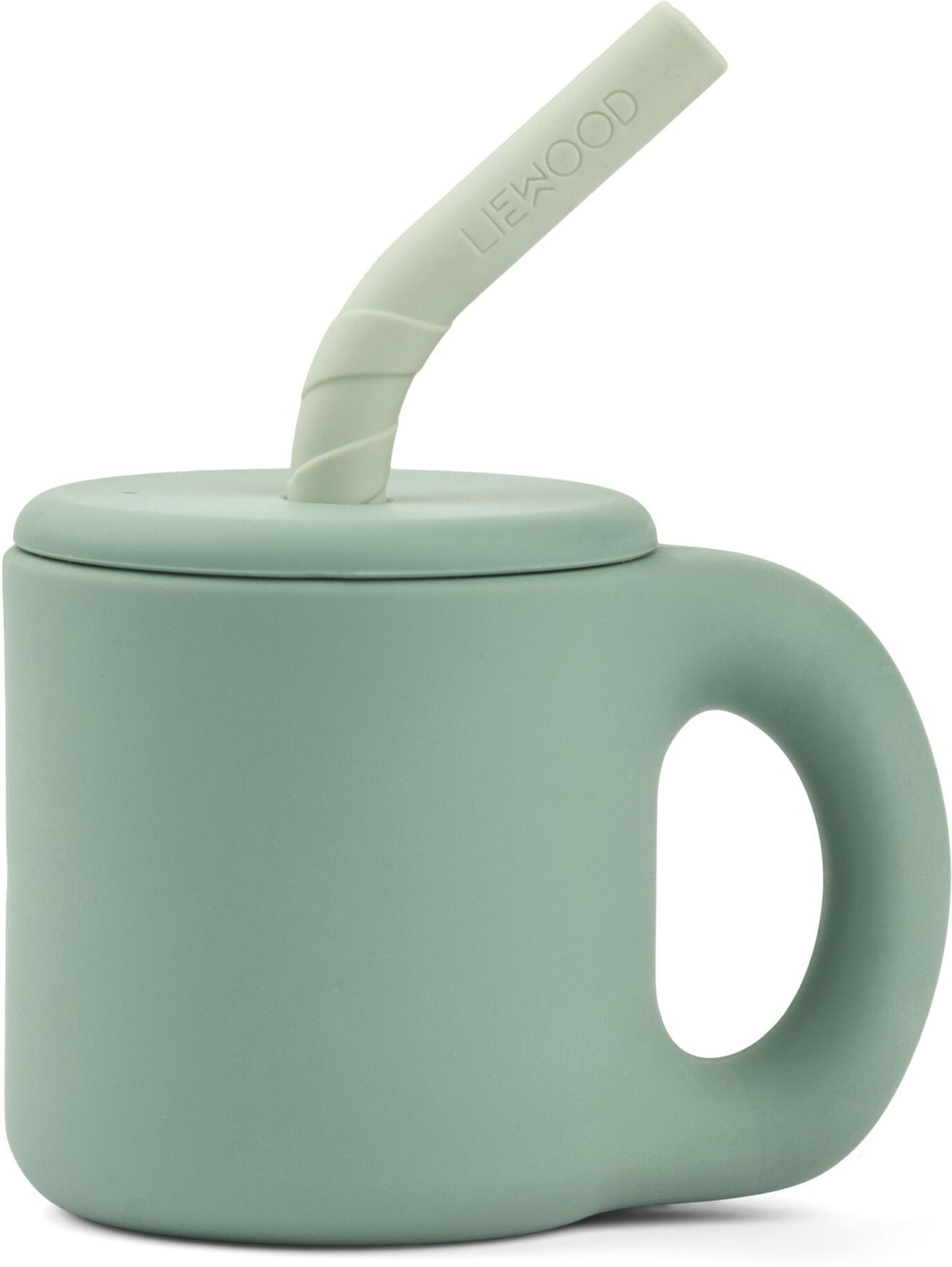 Liewood Jenna Silicone Straw Mug Mint Green one size unisex