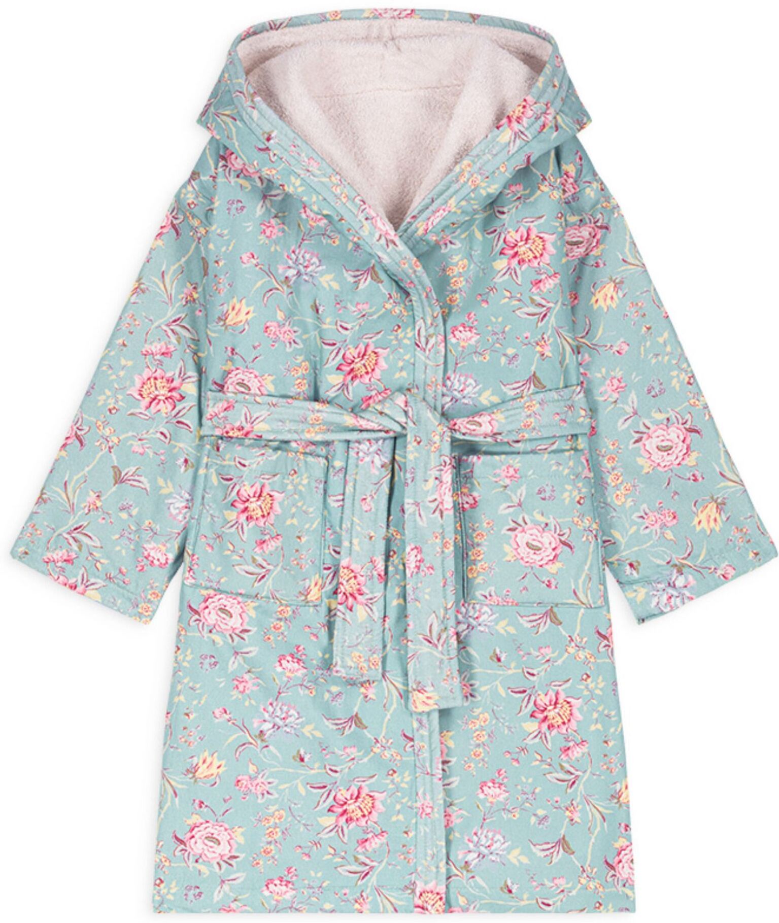 Louise Misha Leilou Organic Cotton Bathrobe Turquoise 1/2 years unisex