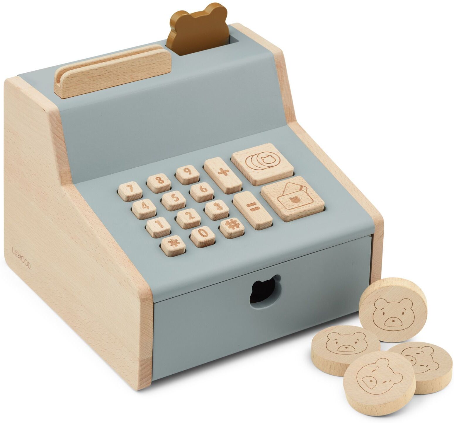 Liewood Wooden Cash Register Blue one size unisex