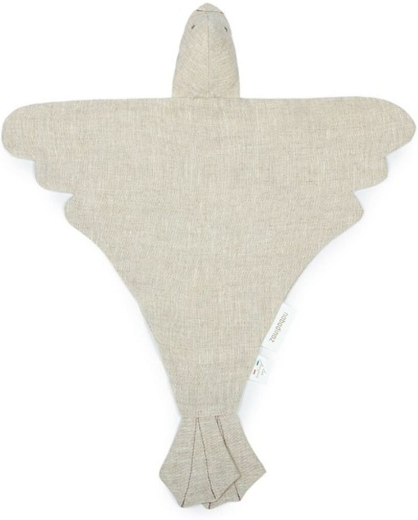 Nobodinoz Bird Soft Toy - French Linen Oatmeal one size unisex