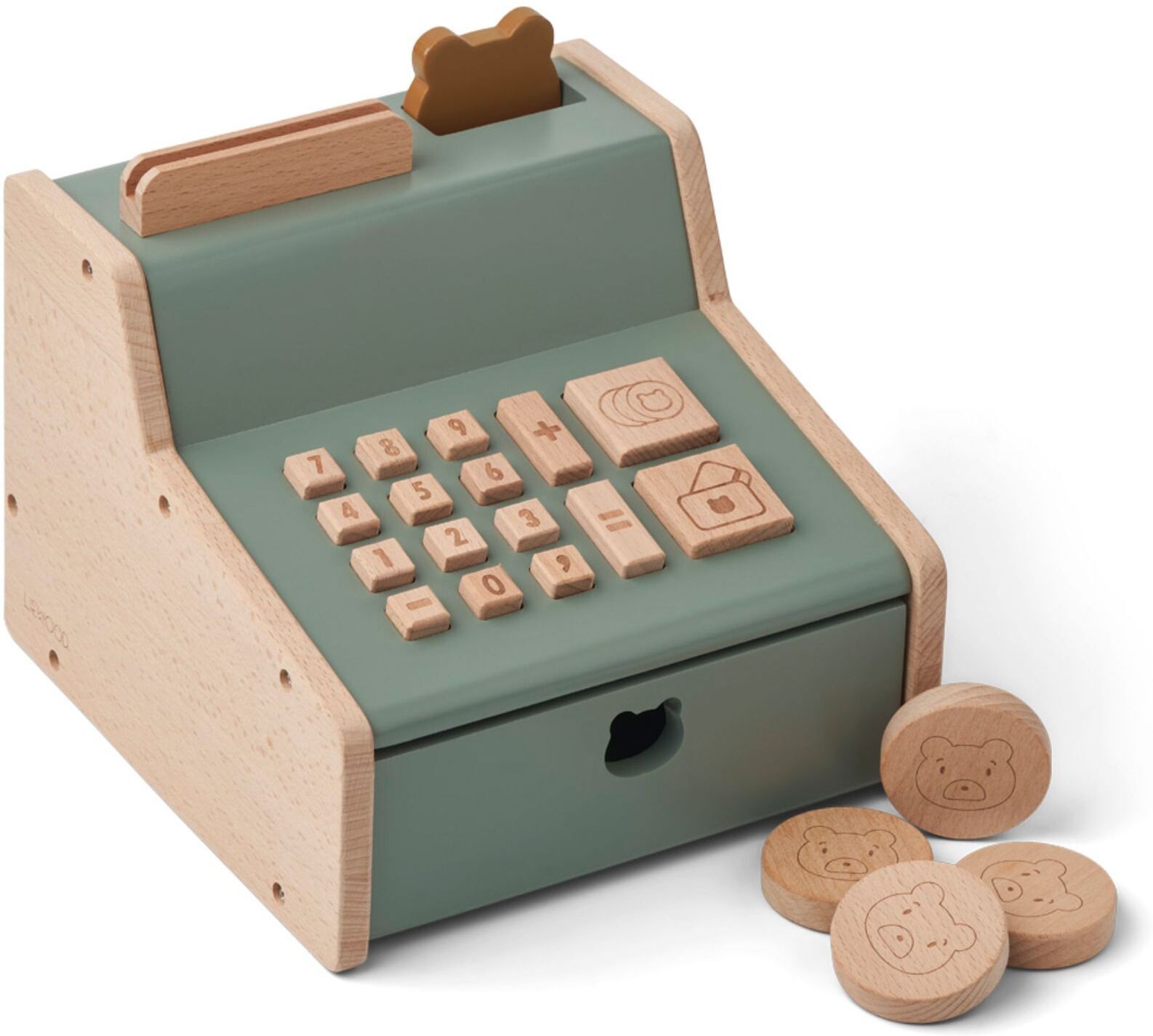 Liewood Wooden Cash Register Green one size unisex