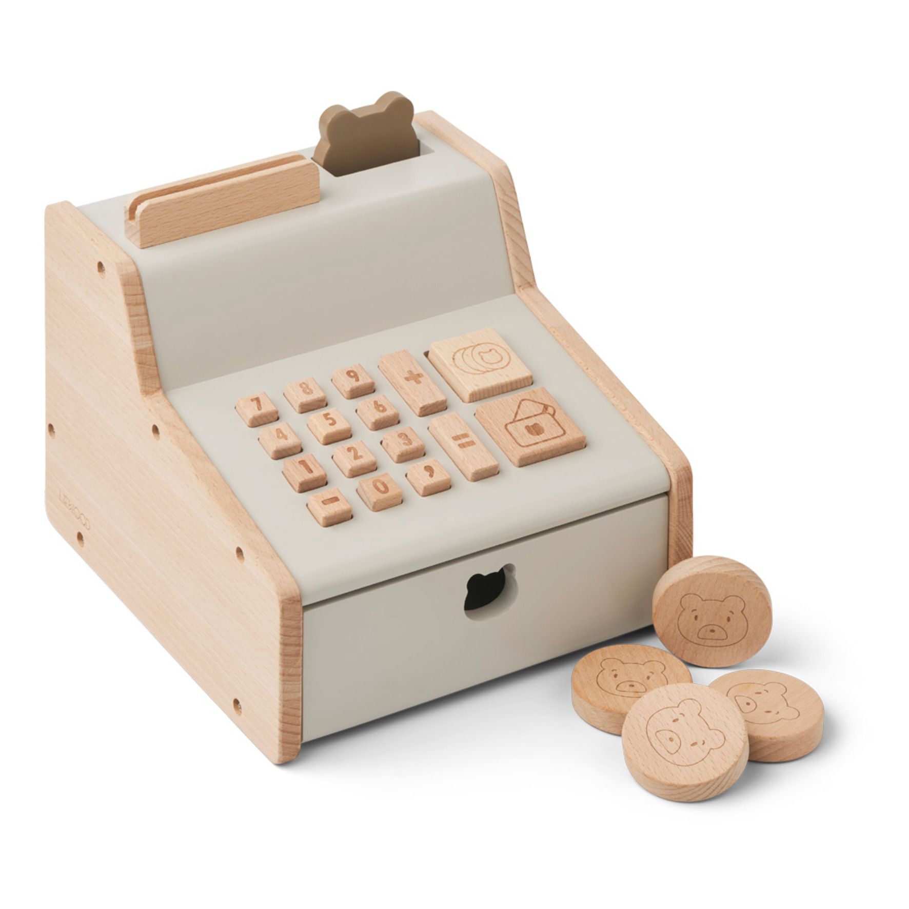 Liewood Wooden Cash Register Brown one size unisex