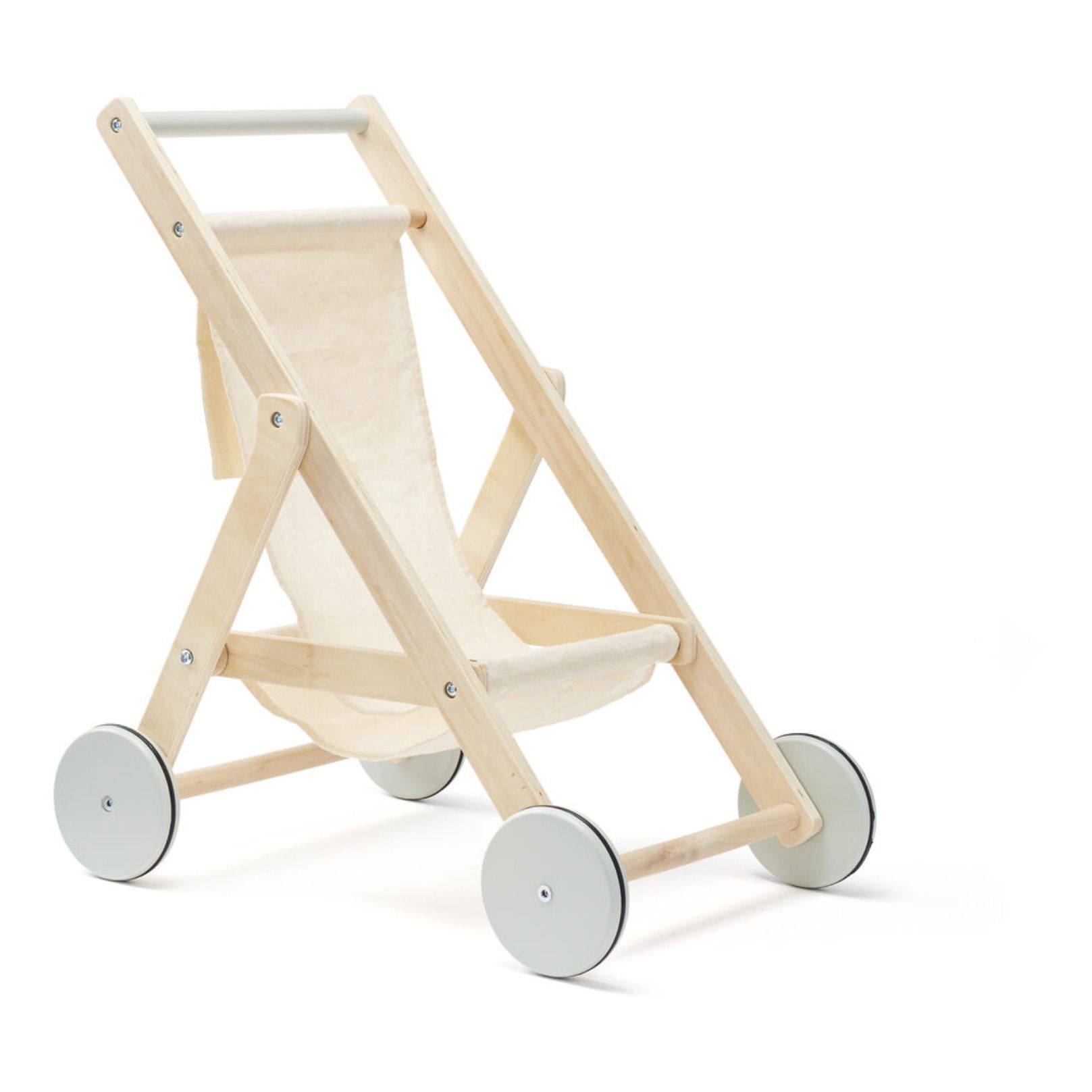 Kid's Concept Wooden play stroller Off white one size unisex