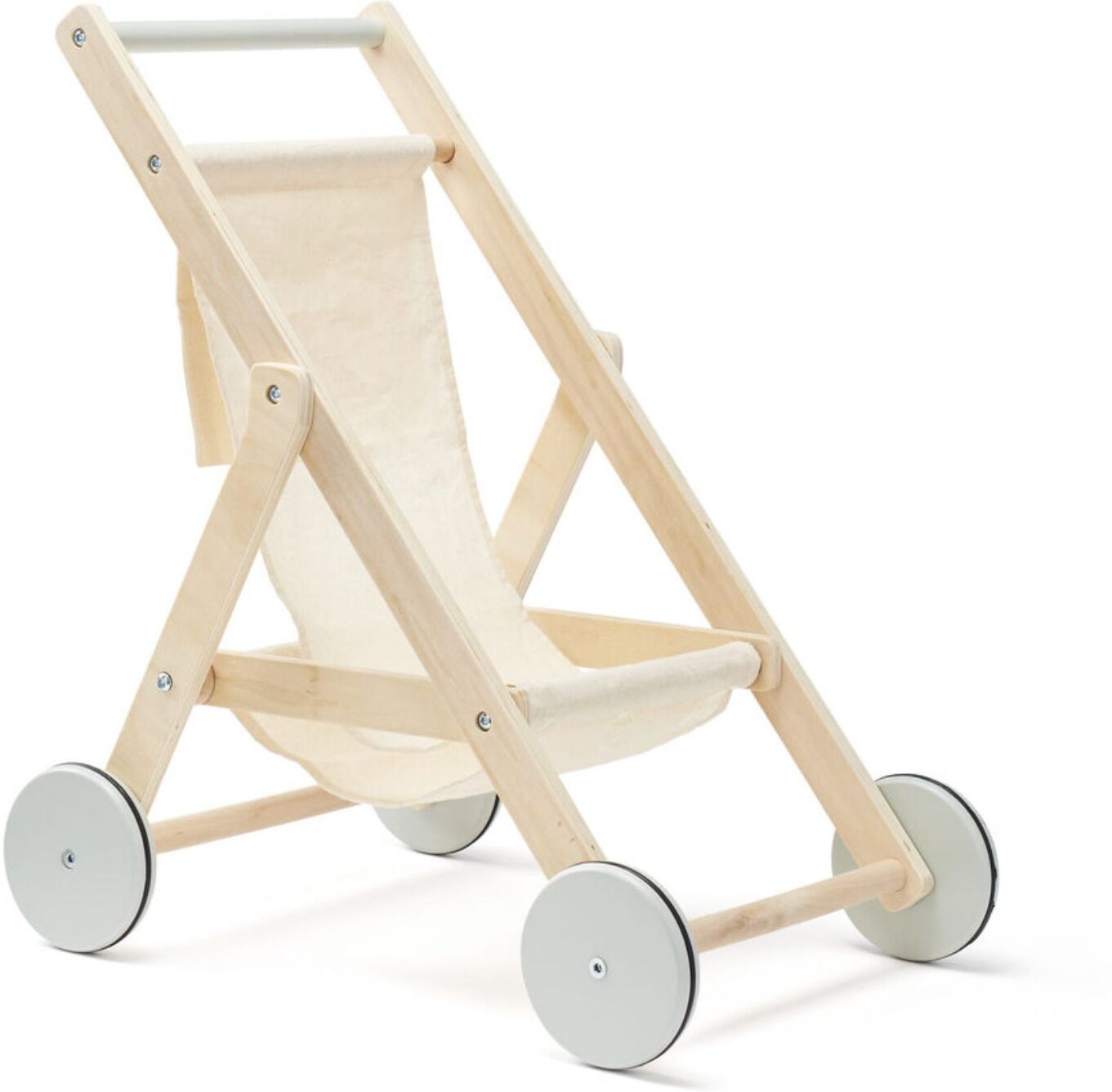 Kid's Concept Wooden play stroller Off white one size unisex