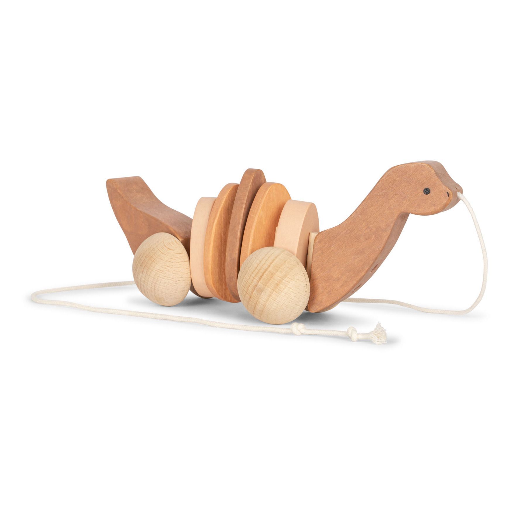 Konges Sløjd Dino FSC Wooden Pull Toy Green one size unisex