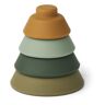 Liewood Walter Silicone Stacking Tower Green one size unisex